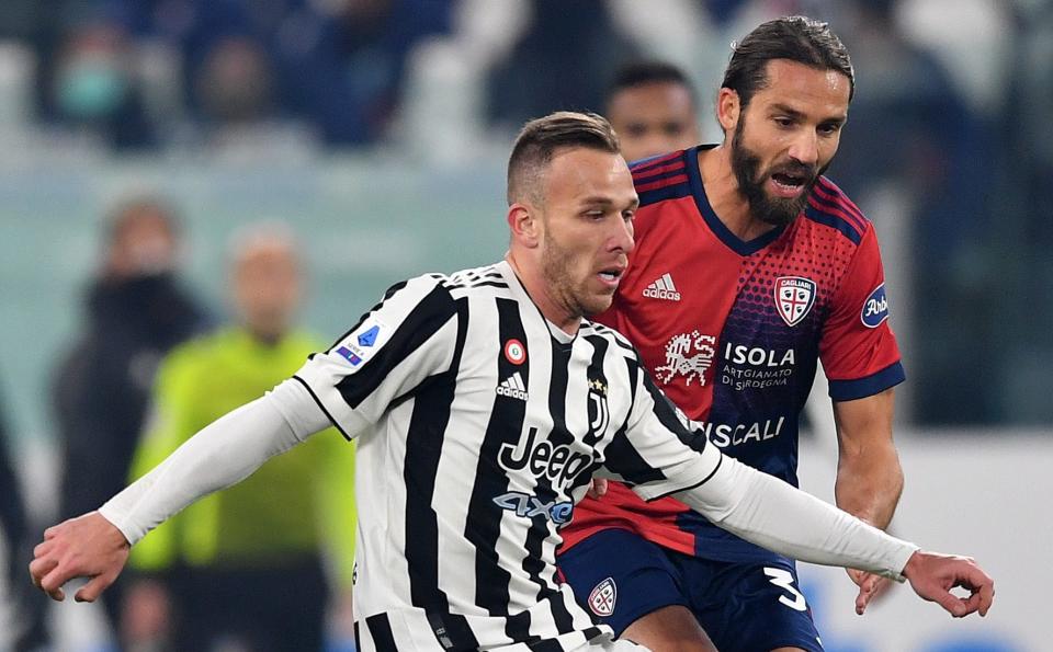 Arthur in action for Juventus where he has been short of minutes - GETTY IMAGES