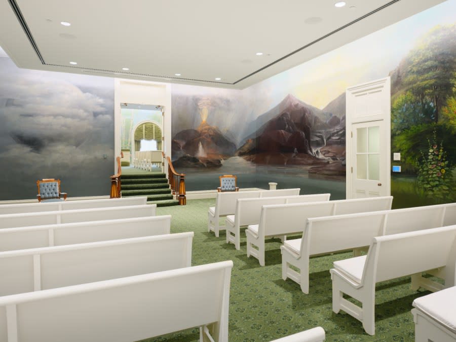 A first look at the Manti temple following renovations. (Courtesy The Church of Jesus Christ of Latter-day Saints)