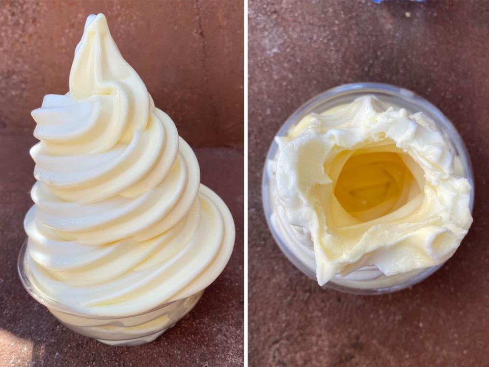 Dole Whip at Disney World's Magic Kingdom.