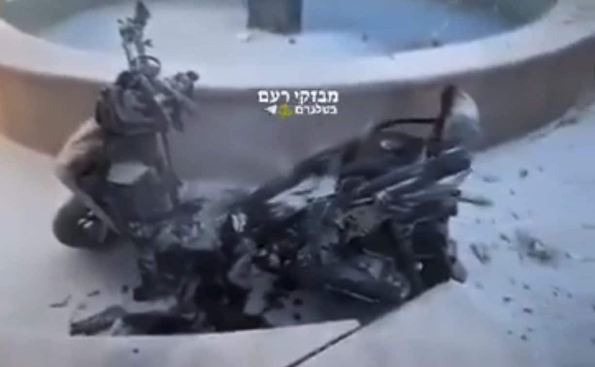 A radio integrated into a motorcycle exploded in Beirut