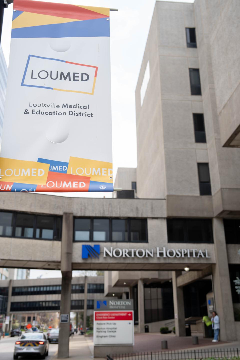 LOUMED, a medical and education district, spans 22-city blocks in downtown Louisville, encompassing much of Chestnut Street.