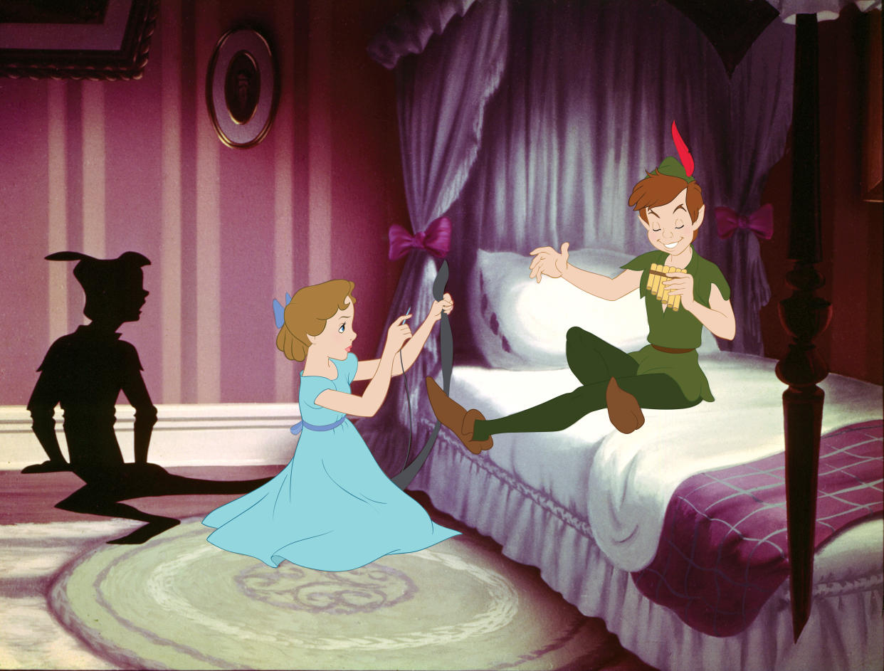 Wendy Darling meets Peter Pan in the 1953 Disney classic <em>Peter Pan.</em> (Photo: Walt Disney Studios)