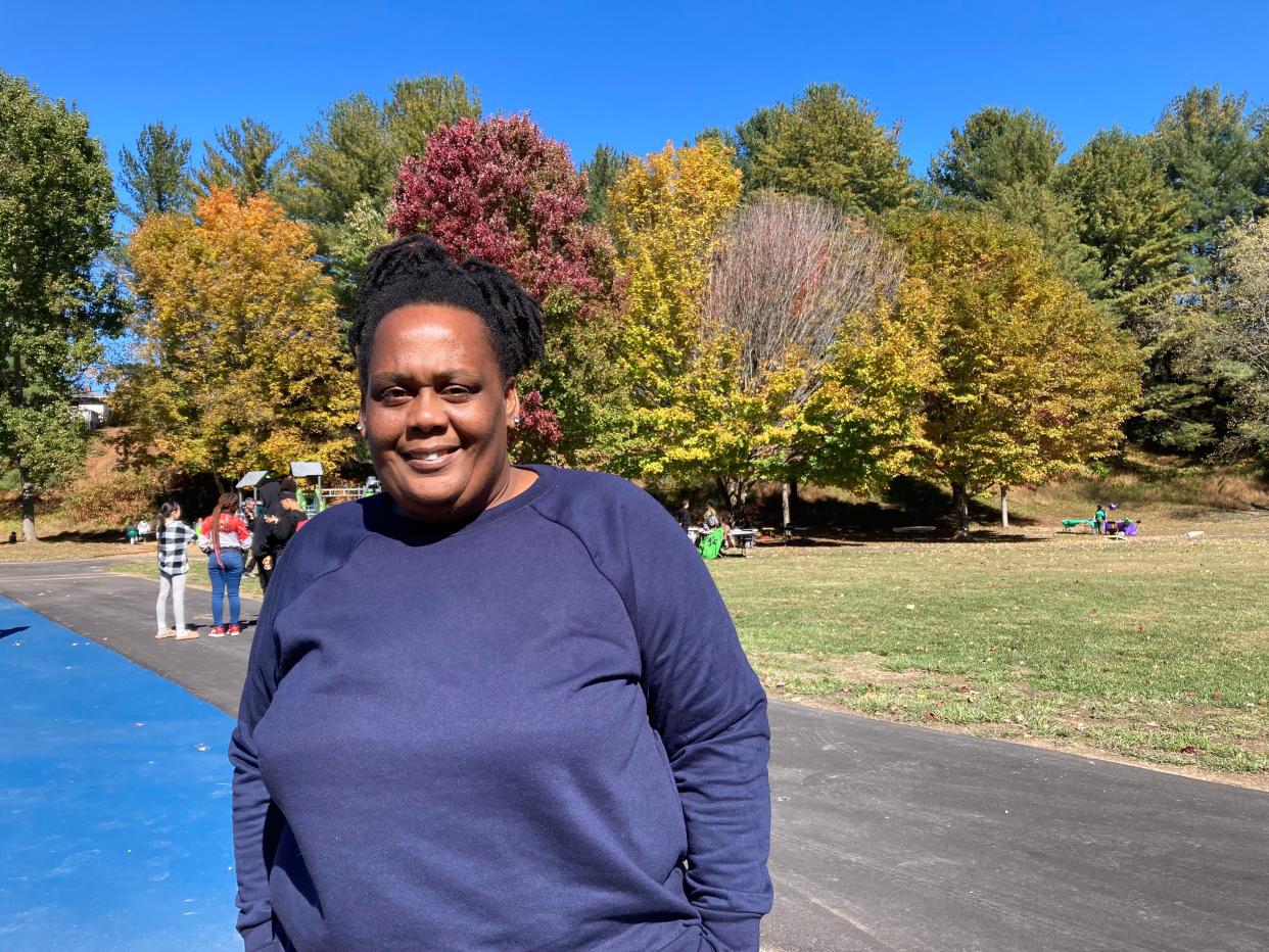 Shuvonda Harper celebrated the Southside Reunion and Family Fun Field Day at Walton Street Park on Oct. 21, 2023.