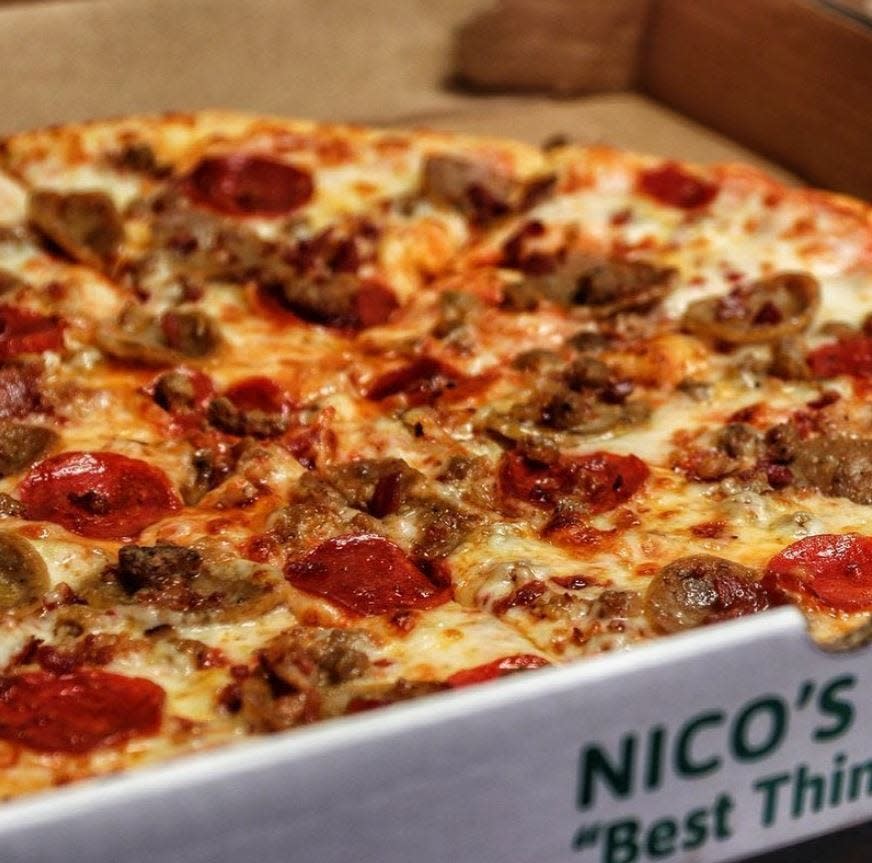 Nico's Pizza on Clematis Street in downtown West Palm Beach makes a great-looking pie!