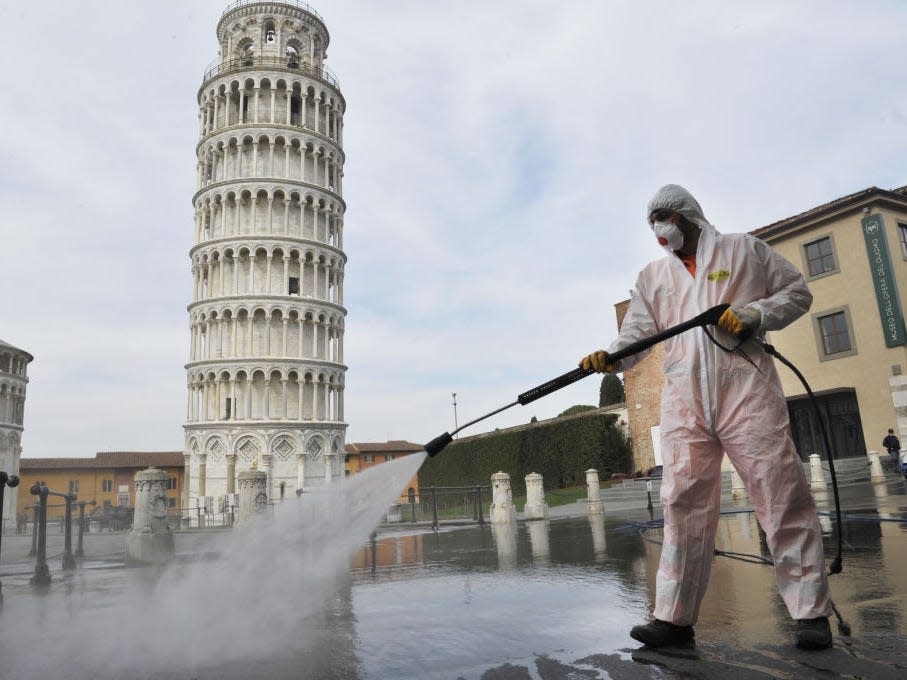 Leaning Tower Pisa coronavirus