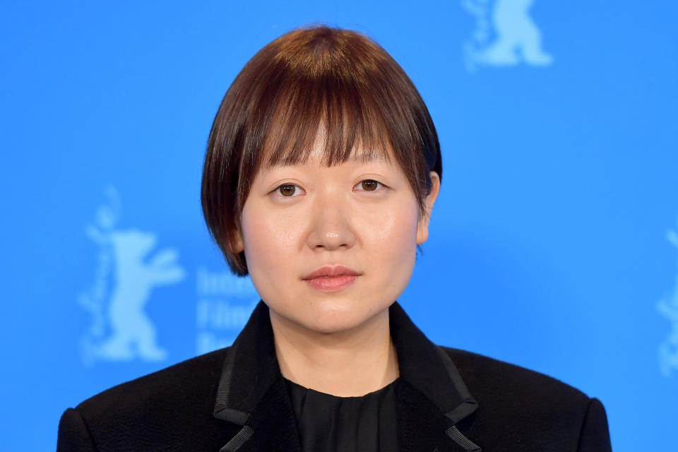 BERLIN, GERMANY - FEBRUARY 19: Celine Song  attends the "Past Lives" photocall during the 73rd Berlinale International Film Festival Berlin at Grand Hyatt Hotel on February 19, 2023 in Berlin, Germany. (Photo by Dominique Charriau/WireImage)