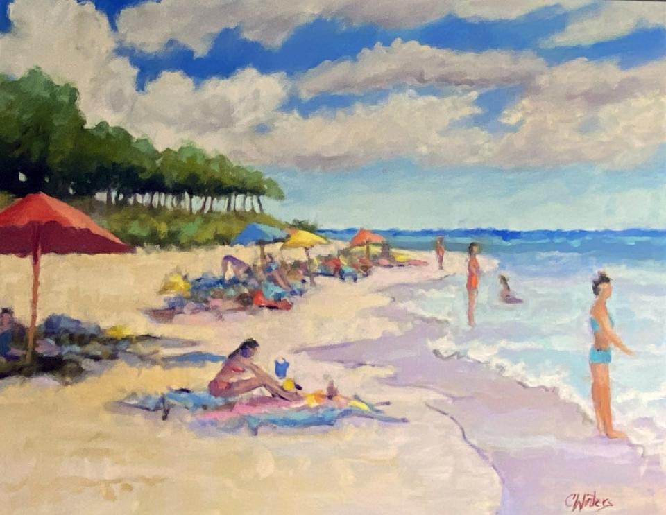 Connie Winters' 'Sunny Day at the Beach.'