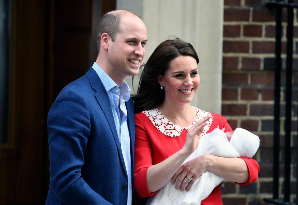 Kate and Wills announced their due date and greeted media outside the Lindo Wing days later. Photo: Getty Images