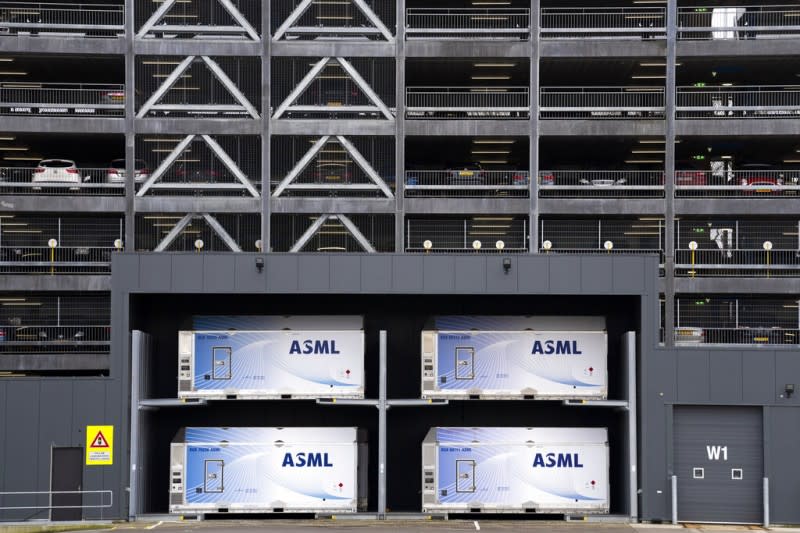 <cite>荷蘭半導體裝置製造商艾司摩爾（ASML）。（美聯社）</cite>