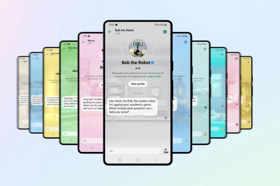 Meta's conversational AI chatbots include robots, aliens and celebrities (Meta)