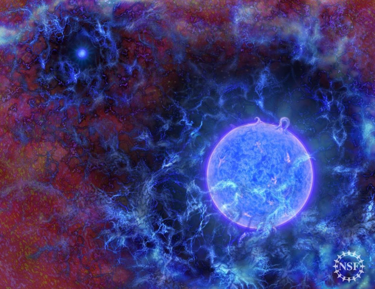 Astronomers detected radio waves from just after the Big Bang (picture NSF)