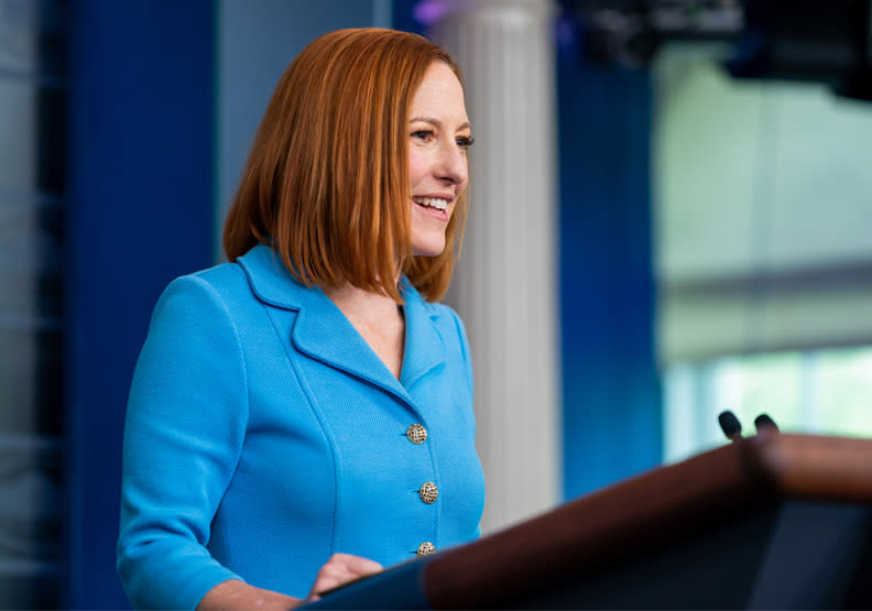 美國白宮發言人莎琪（Jen Psaki），取自Flickr by The White House。