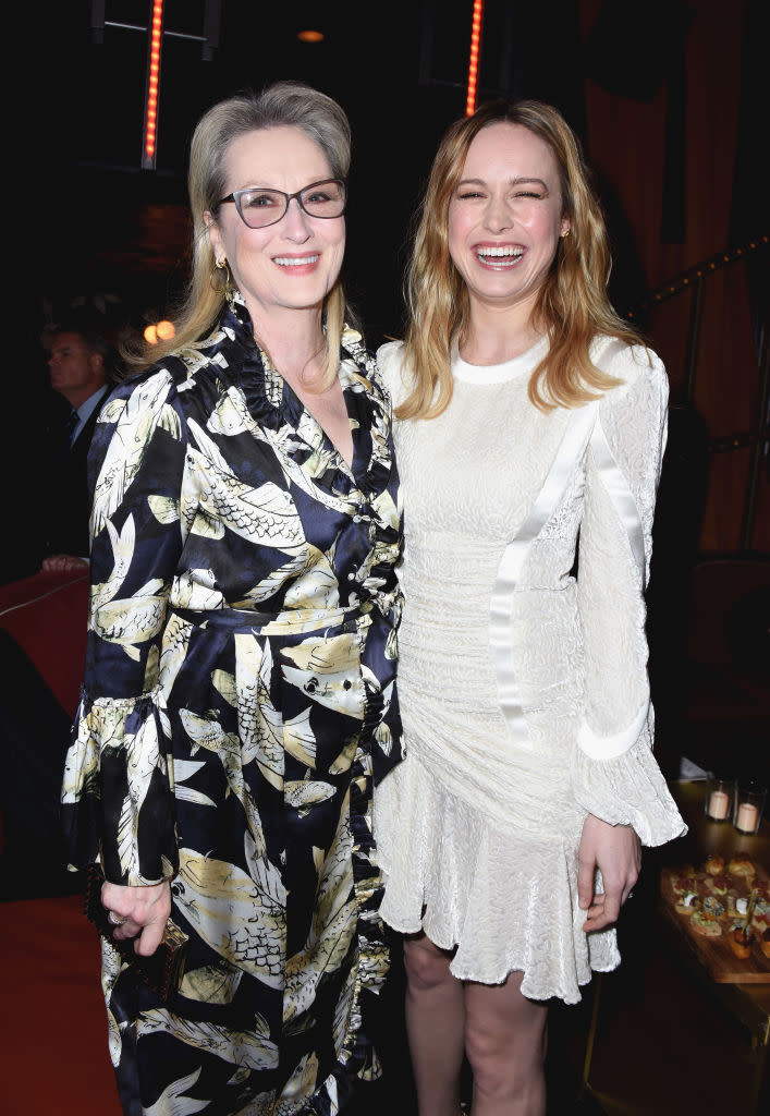 Meryl Streep, left, and Brie Larson (Photo: Getty Images)