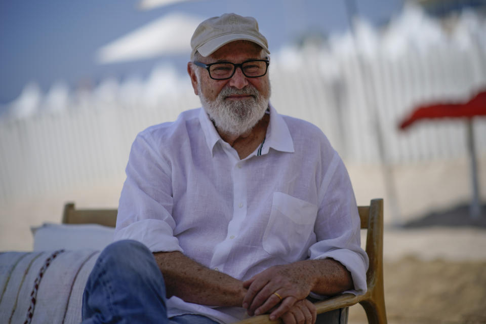 Rob Reiner poses for photographers at the photo call for the film 'This is Spinal Tap' at the 75th international film festival, Cannes, southern France, Wednesday, May 18, 2022. (AP Photo/Daniel Cole)