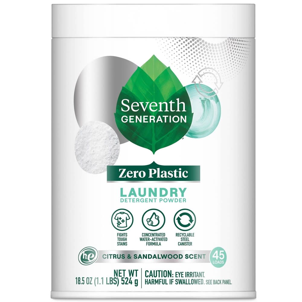 Seventh Generation Zero Plastic Powder Citrus & Sandalwood  Laundry Detergent (Target / Target)