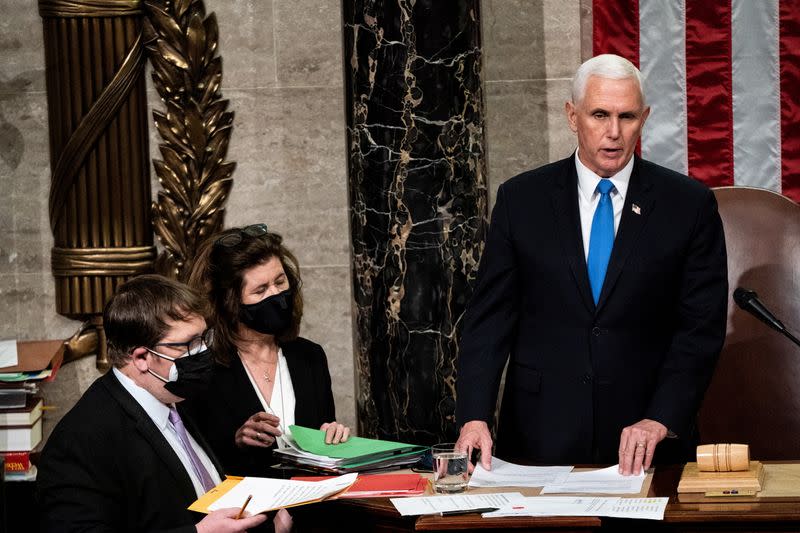 Joint session of Congress on Capitol Hill in Washington