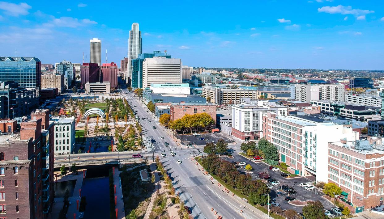 Omaha Drone Downtown