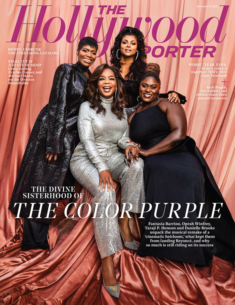 Fantasia Barrino, Oprah Winfrey, Taraji P. Henson and Danielle Brooks were photographed December 3 at the Houdini Estate in Los Angeles.