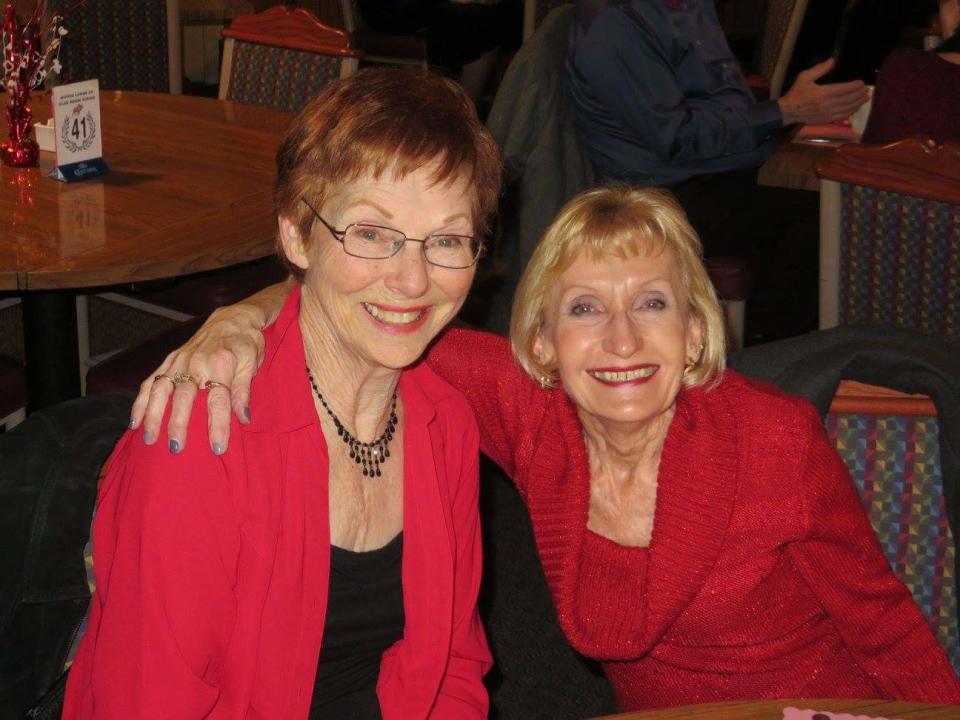 Lee Owen, right, poses for a photo with her good friend Lola Hospel. Both Hospel and Owen were longtime members of the Milwaukee Dancing Grannies. Hospel's husband, Wilhelm, died after being struck at the parade.