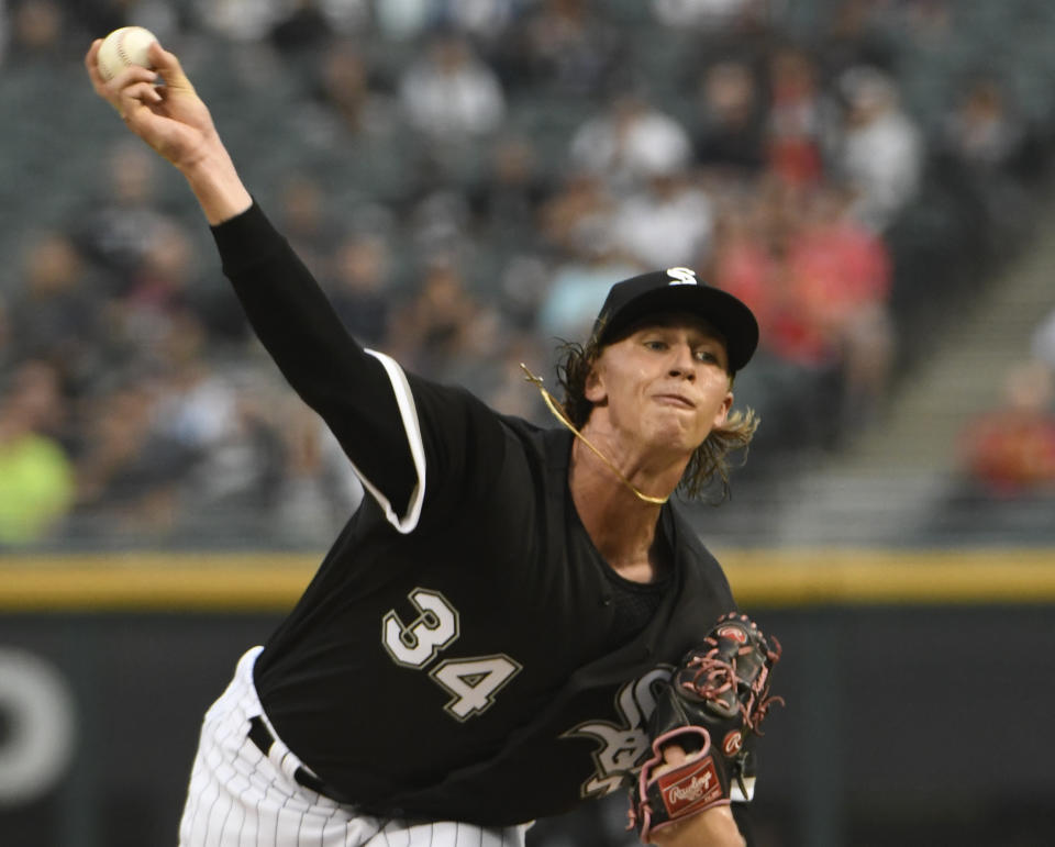 Chicago White Sox starting pitcher Michael Kopech needs Tommy John surgery and is out for the season. (AP)