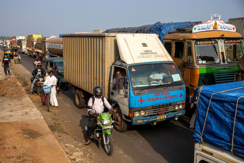 The Wider Image: The 1,700km journey to deliver coronavirus vaccine to India's rural health workers