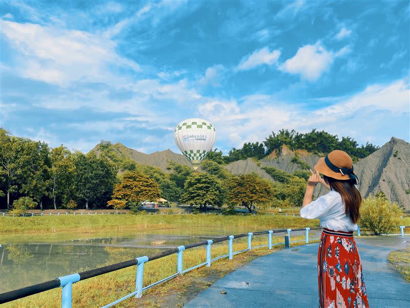 熱氣球試飛高雄田寮月世界（圖／高雄市觀光局提供）