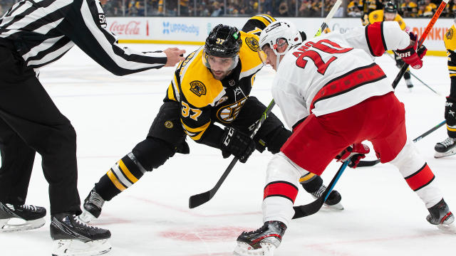 The Bruins and Hurricanes have plenty of recent history in the NHL playoffs. (Photo by Richard T Gagnon/Getty Images)