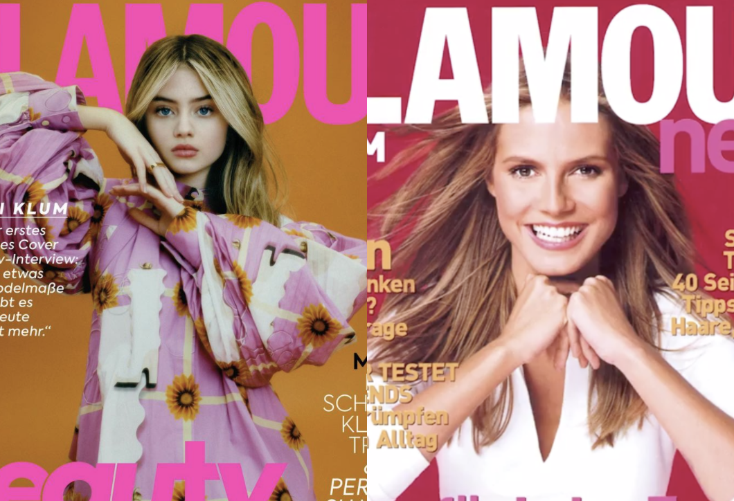 Leni Klum appears on Glamour Germany cover 20 years after mother Heidi Klum. (Photo: Instagram/Glamour Germany)