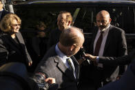 Actor Kevin Spacey arrives at court for the civil lawsuit trial, Thursday, Oct 6, 2022, in New York. (AP Photo/Yuki Iwamura)