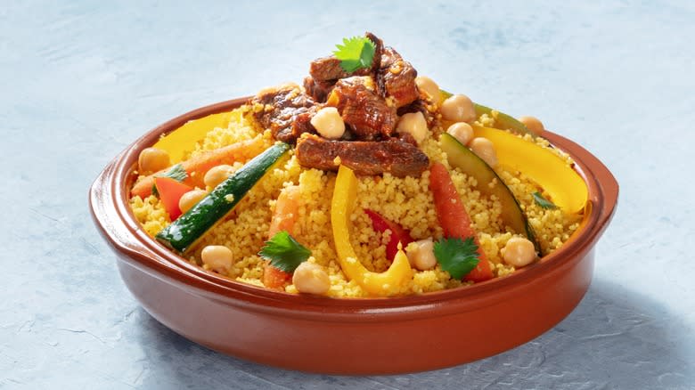 Plate of couscous