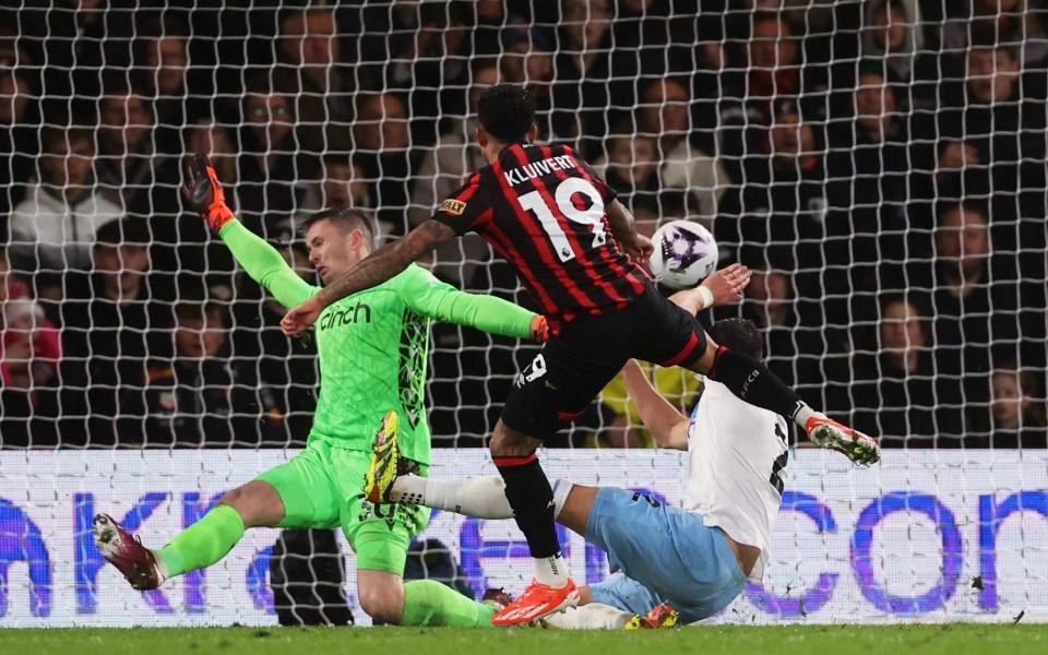 AFC Bournemouth's Justin Kluivert scores their first goal