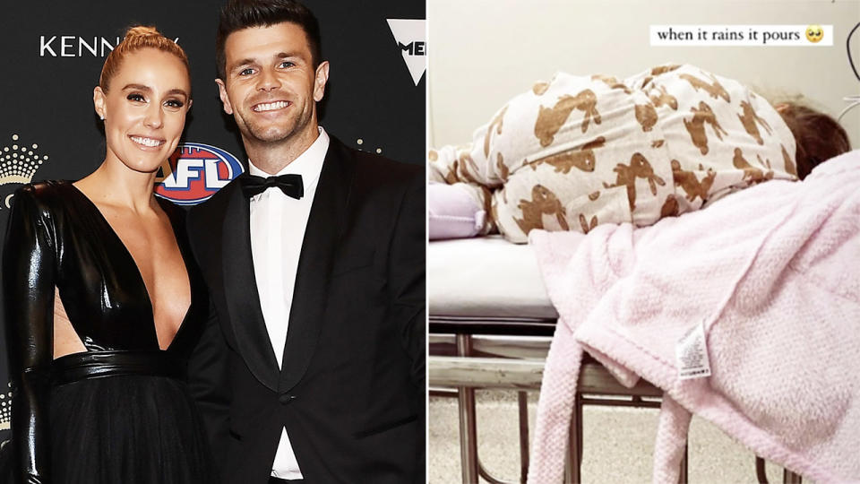 Brooke and Trent Cotchin, pictured here at the Brownlow Medal.