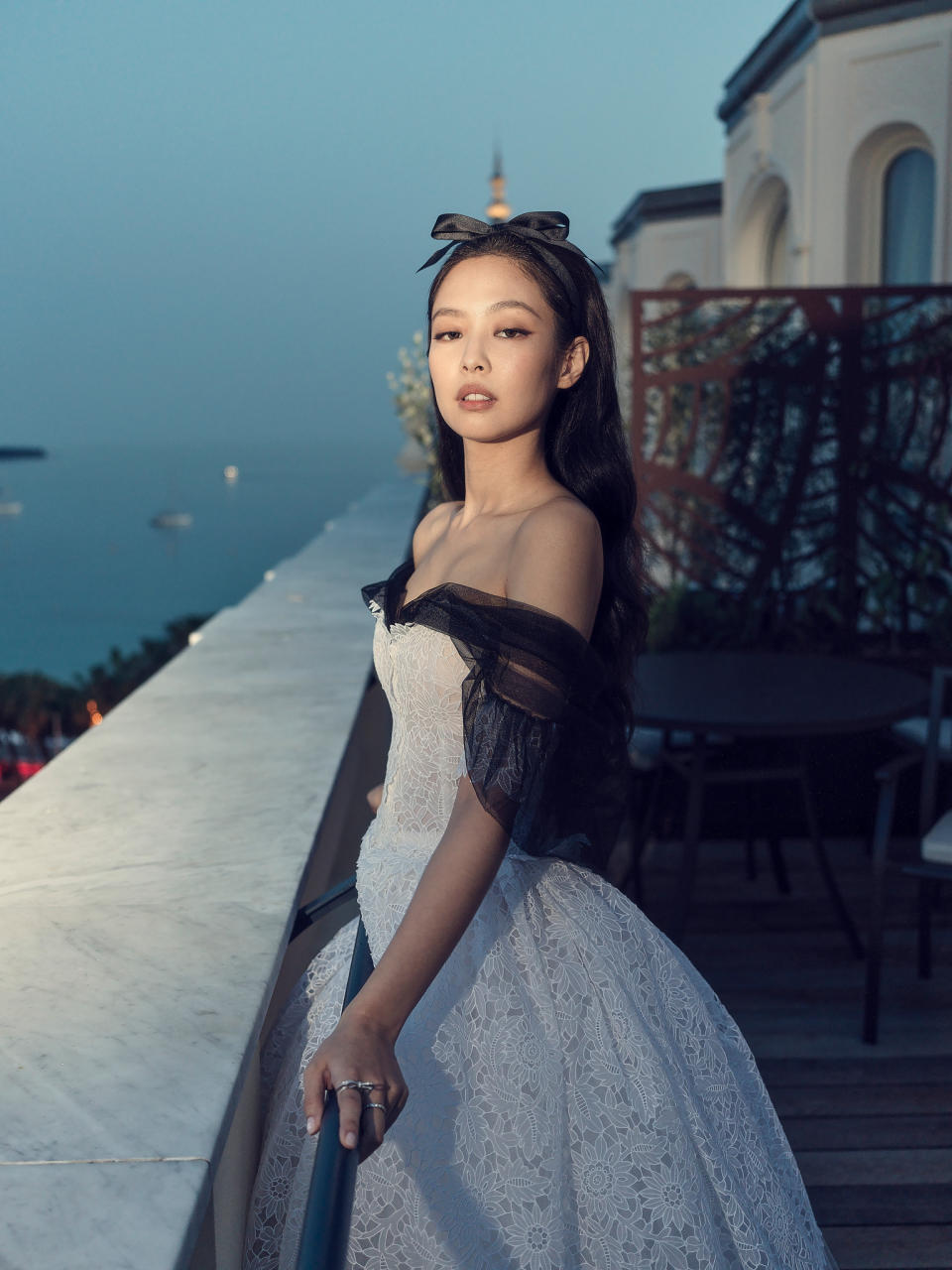 Jennie Kim at the WWD Portrait Studio at Cannes Film Festival at the Carlton Hotel in Cannes, France on May 22, 2022.