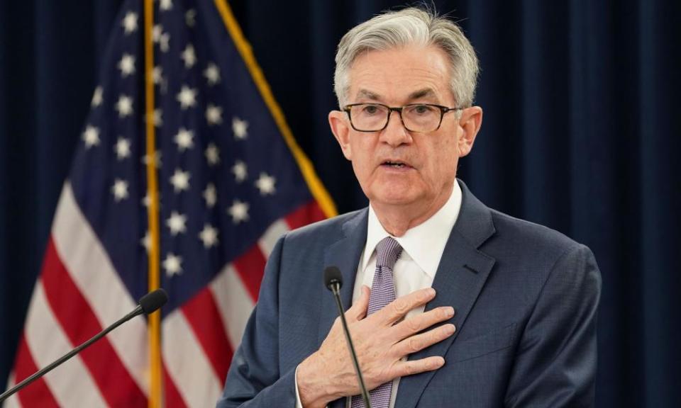 US Federal Reserve chairman Jerome Powell.