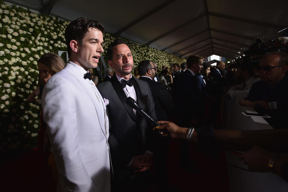 NEW YORK, NY - JUNE 11: John Mulaney and Nick Kroll attend the 2017 Tony Awards at Radio City Music Hall on June 11, 2017 in New York City.  (Photo by Bryan Bedder/Getty Images for Tony Awards Productions)