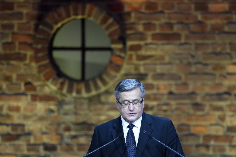 Poland's President Bronislaw Komorowski suffered a shock setback in the first round of the presidential election