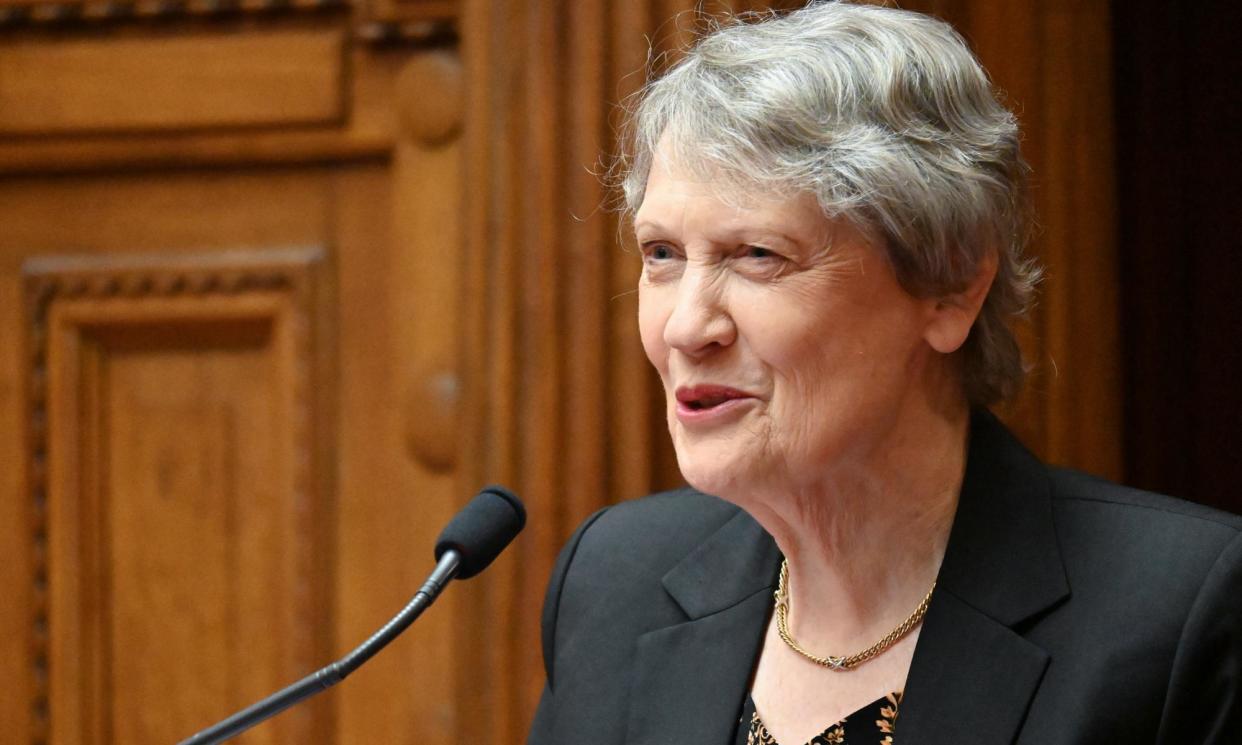 <span>‘The bottom line is that people that are using drugs need to be safe,’ former New Zealand prime minister and chair of the Global Commission on Drug Policy Helen Clark says.</span><span>Photograph: Ben Mckay/AAP</span>