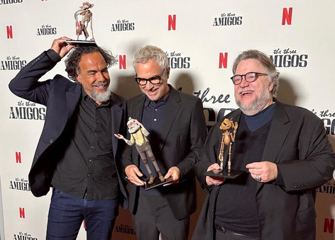 Alejandro González Iñárritu, Alfonso Cuarón y Guillermo del Toro / Cortesía 