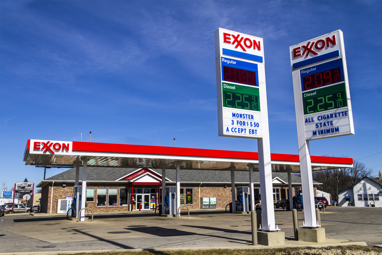 Exxon gas station