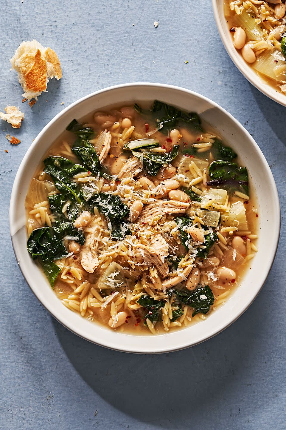 Lemony Chicken & Orzo Soup