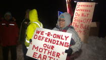 Activists blockaded a CN Rail line between Moncton and Miramichi on Friday until a court injunction ordered an end to the blockade.