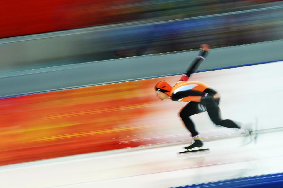 Netherlands' Mark Tuitert competes in the Men's Speed Skating 1500 m at the Adler Arena during the Sochi Winter Olympics on February 15, 2014.