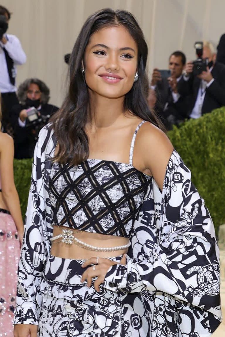 Emma Raducanu en la Met Gala, en Nueva York