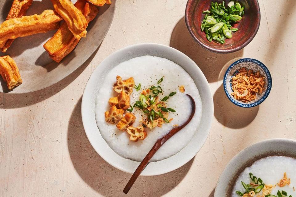 Congee with Youtiao (Chinese Donuts)