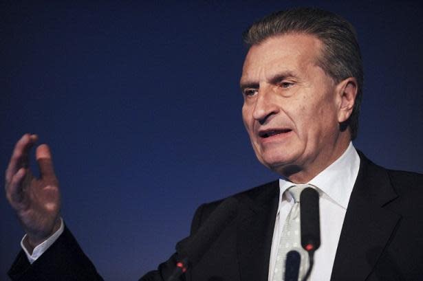 Guenther Oettinger。(圖:AFP)