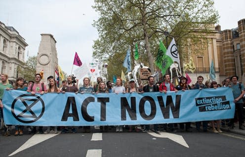 <span class="caption">Are governments listening?</span> <span class="attribution"><a class="link " href="https://www.shutterstock.com/image-photo/london-england-april-23rd-2019-extinction-1383043706?src=J3RYztE0j0XQyXpyaLUXUQ-1-1" rel="nofollow noopener" target="_blank" data-ylk="slk:Karl Nesh/Shutterstock?;elm:context_link;itc:0;sec:content-canvas">Karl Nesh/Shutterstock?</a></span>