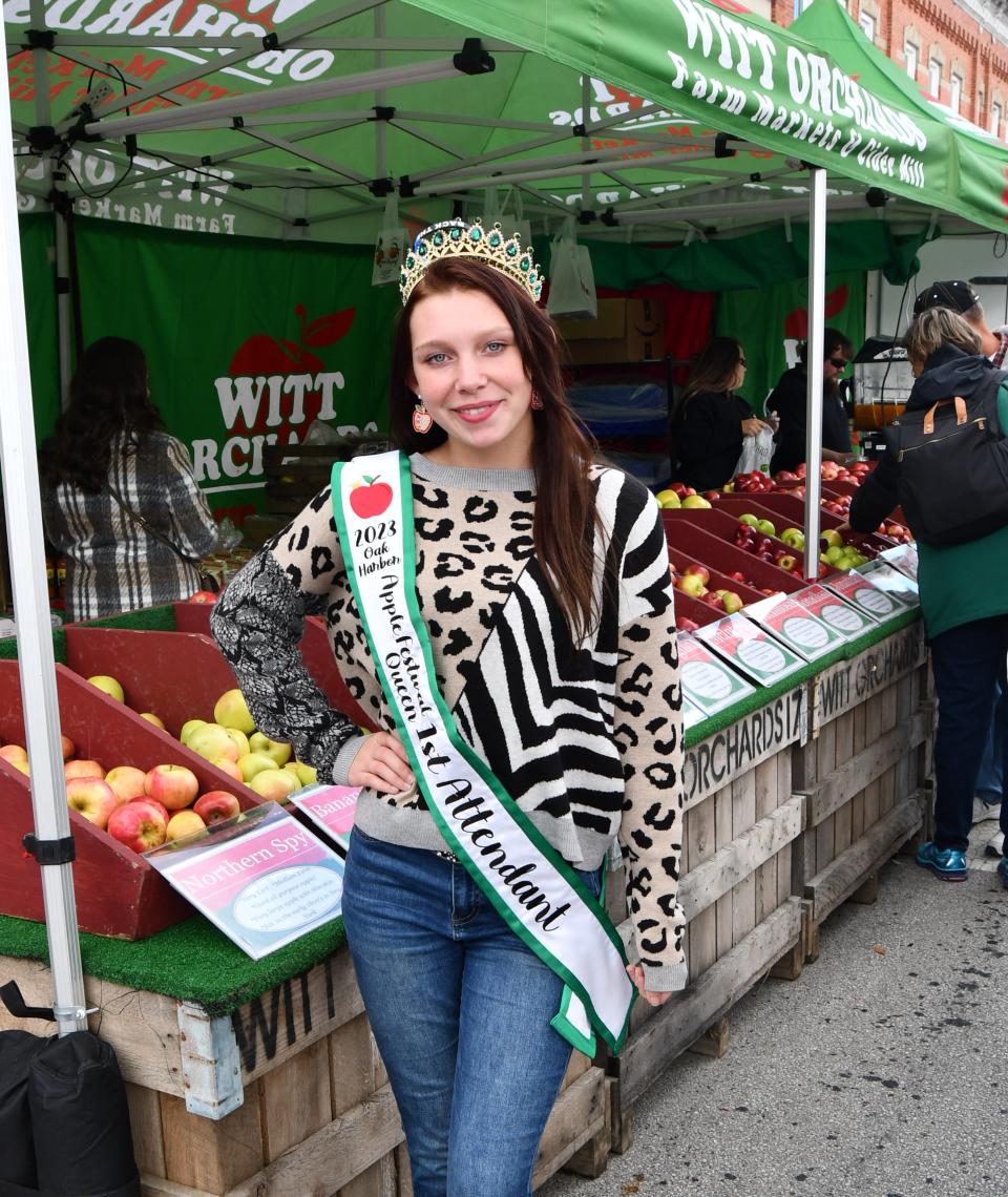 Madison Witt won the First Attendant in the Oak Harbor Apple Festival Queen's Contest. It was her first year running in the contest.