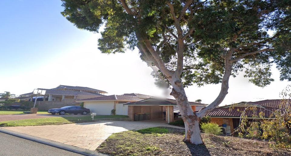 The gum tree on the residential street, which is on the verge on a property in in Perth’s Alexander Heights.