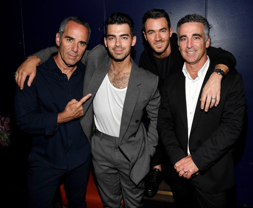 Monte Lipman, Joe Jonas, Kevin Jonas & Avery Lipman