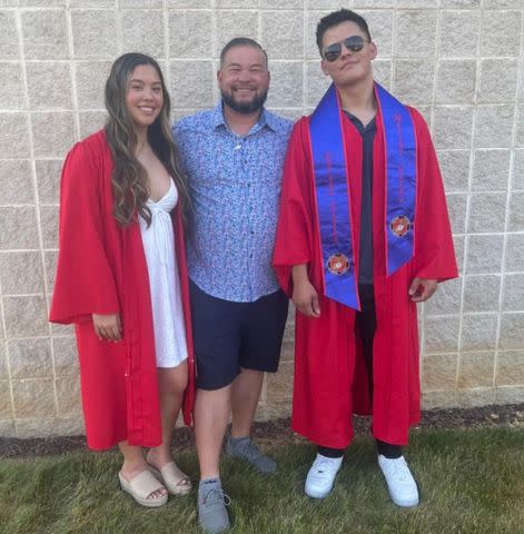 <p>Jon Gosselin/Instagram</p> (L-R) Hannah, Jon and Colin Gosselin